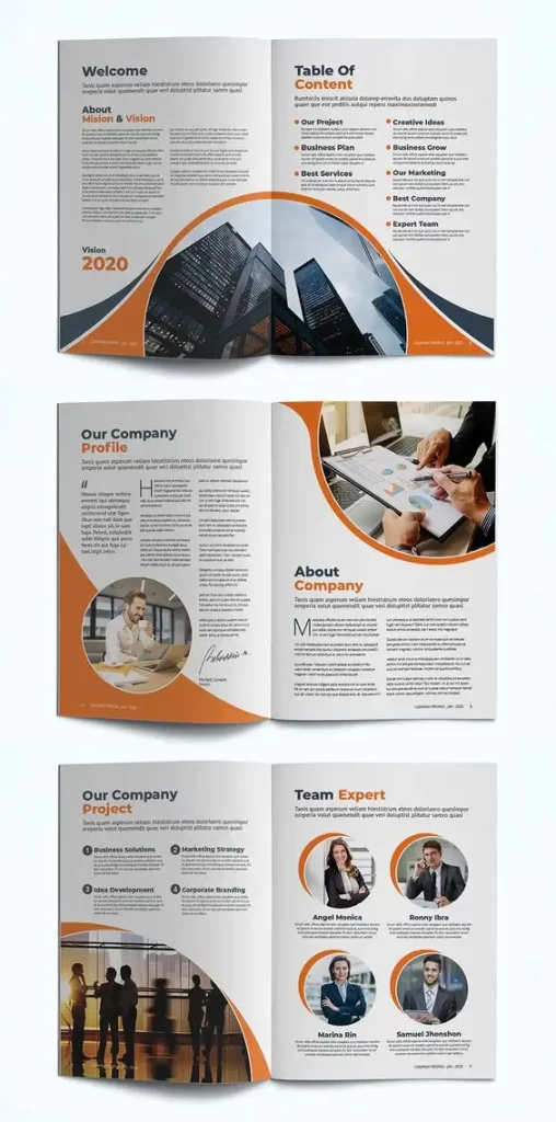 company profile designs in Dubai