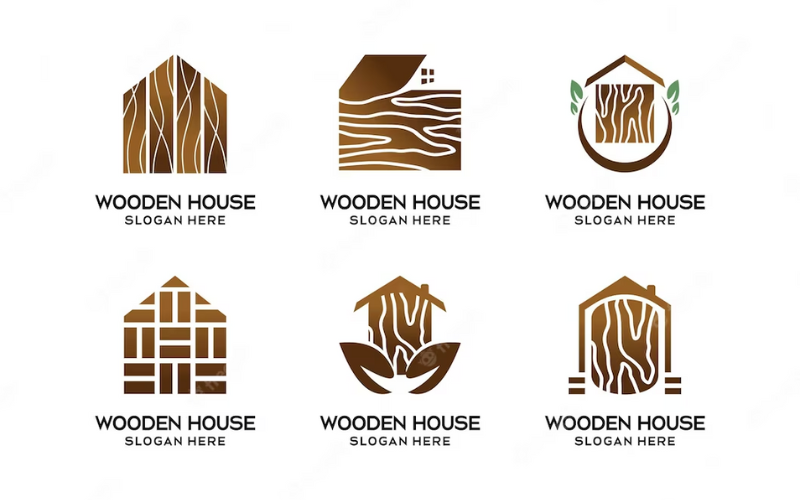 wood company logo design